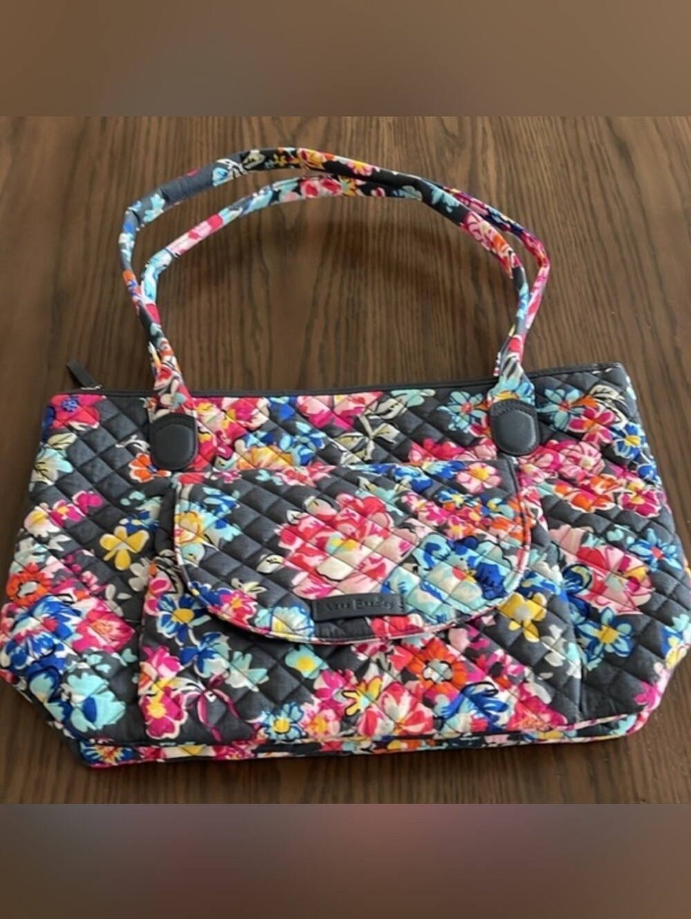 Vera Bradley Carson East West Tote Pretty Posies NWT